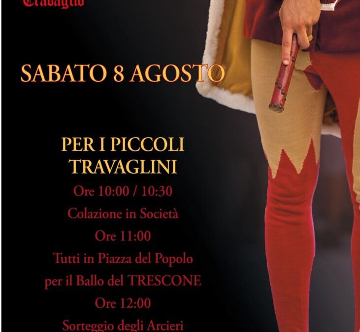 Sabato 8 Agosto ore 10 in società RITROVO DEI PICCOLI TRAVAGLINI